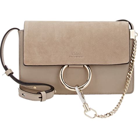 chloe faye bag grey|chloe faye bag small.